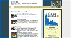 Desktop Screenshot of buerger-union-ratingen.de